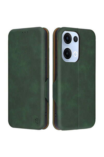 Techsuit Husă pentru Oppo Reno13 - Safe Wallet Plus - Verde