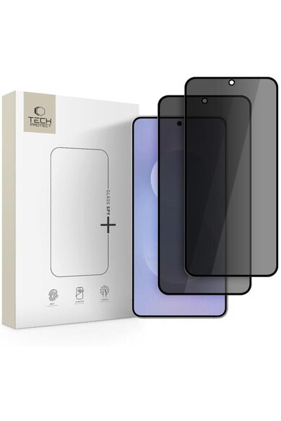 Tech-Protect Sticlă protecție Spy+ pentru Galaxy S25 Edge, pachet 2 bucăți, f...