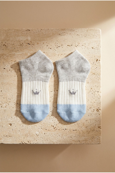 Katia&Bony Çocuk Minik Desenli 6'lı Paket Step Çorap Çok Renkli