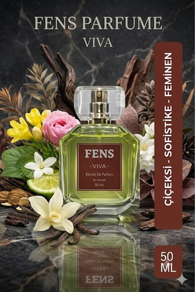 Fs Fens Vıva Kadın Parfüm EDP 50 ml – Çiçeksi, Sofistike, Feminen, Bergamot, ...