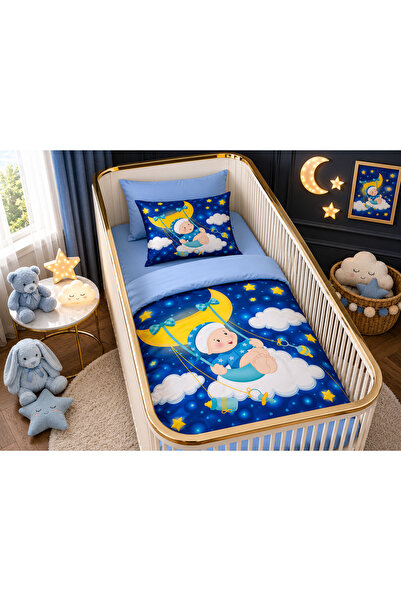 Fabeteks Children's Single Digital Baby Bedding Set Swinging on the Sky Swing