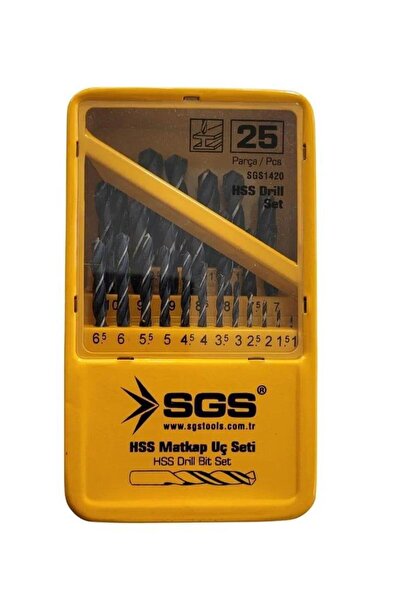 SGS 25 PARÇA HSS MATKAP UCU SETİ