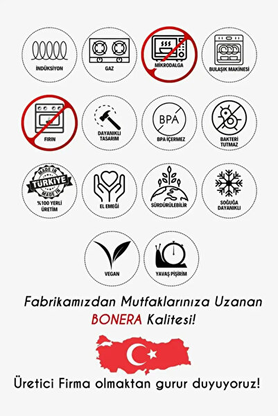 Bonera Academia 2'li Emaye Kase Seti 16 cm - Yeşil