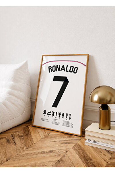 Base Concept Ronaldo 7 Poster Tablo (Çerçeveli)