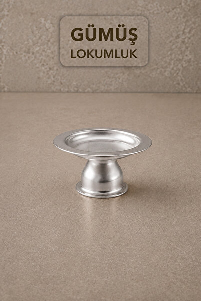 Meleni Home Bol decorativ argintiu pentru prezentare - Bol pentru macarons cu...