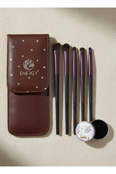Energy Ebony 5-Piece Professional Eye Makeup Brush Set