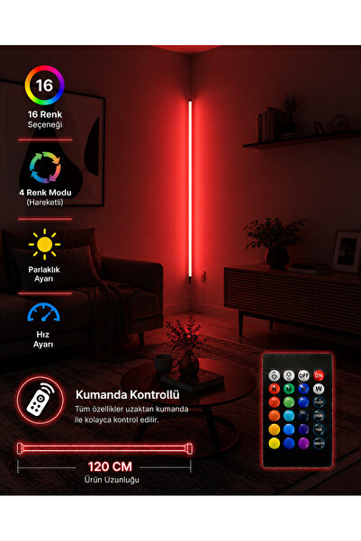 bluedıgıtal Uzaktan Led Abajur Aplik Gece Lambası Rgb Lambader