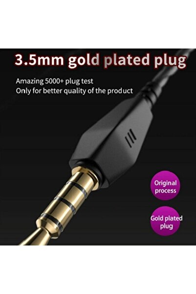 stereo Kablolu Kulaklık Ak6 Hifi Spor Kulaklıkları 3.5mm Ile Mikrofonlu Kulaklık Yüksek Bass Şeffaf Renk