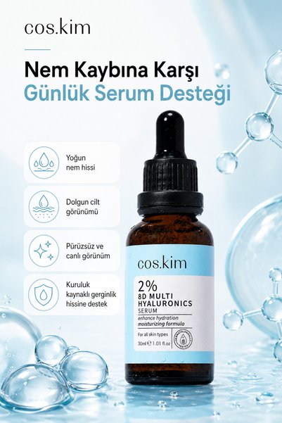 Cos.kim Regenerating Skin Care Serum with Intensive Moisturizing and Plumping Effects (Hyaluronic Acid 2% + B5)