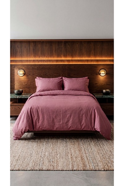 Minteks Deluxe Cotton Satin Double Duvet Cover Set