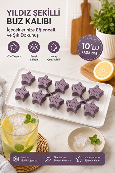 NY HOME SİLİKON YILDIZ BUZLUK