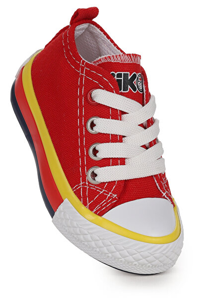 Kiko Kids Tinna Lace-Up Baby Boy Linen Sneakers