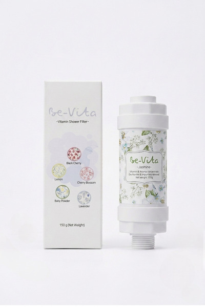Be-Vita Jasmin C Vitaminli Aromatik Duş Filtresi - Saç Dökülme Karşıtı, Cilt Besleyici Klor ve Kireç Arıtıcı Duş Filtresi (150gr)
