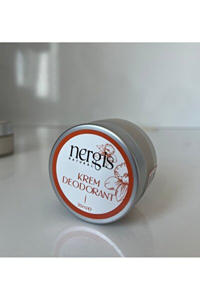 NERGİS NATURAL Krem Doğal Deodorant Koltuk Altı Terleme Ter Kokusu Için
