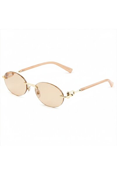 Ticarto Women's Oval Cut Glass Sunglasses Tctga002602G0360