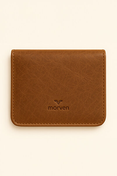 Morven Men's Brown 100% Leather Wallet Card Holder