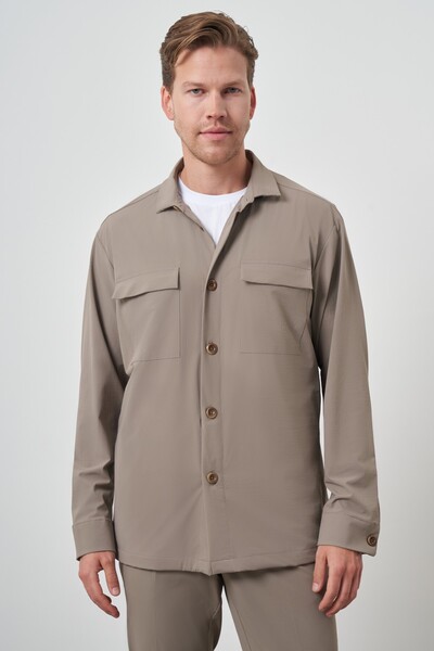 Morven Men's Mink Worker Shirt Jacket