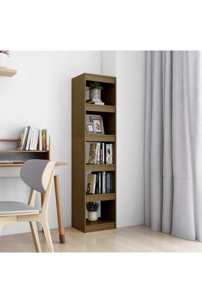Concept Bibliotecă/Separator cameră maro miere 40x30x167,5 cm lemn pin