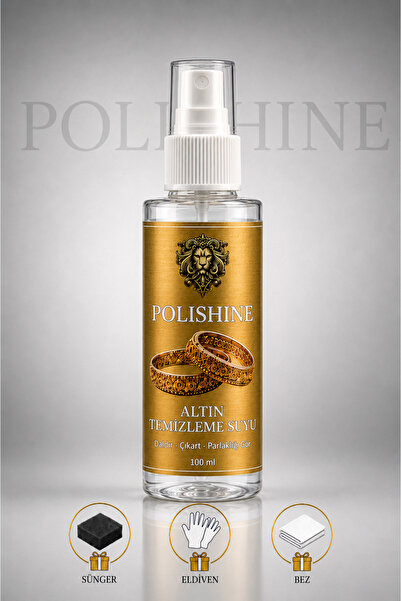 POLİSHİNE Altın & Çelik Takı Temizleme ve Parlatma Suyu 100 ml