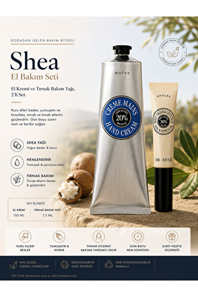 L'Occitane Shea El Bakım Seti, El Kremi ve Tırnak Bakım Yağı, 2'li Set