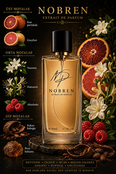 NOBREN K42 Unisex Parfüm 50 ml Extrait de Parfum – Tatlı, Gurme ve Kalıcı Çik...