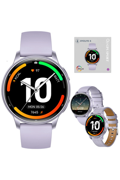 Evolve-x Smartwatch EvoWatch Naro, Monitorizare sănătate, Apeluri Bluetooth, ...