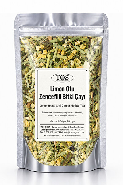 TOS The Organic Spices Limon Otu ve Zencefilli Bitki Çayı 40 gr (1. Kalite) L...