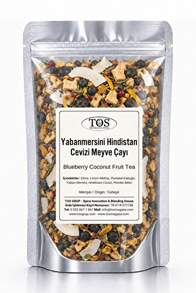 TOS The Organic Spices شاي فواكه جوز الهند - التوت 100 جرام، شاي فواكه جوز ال...