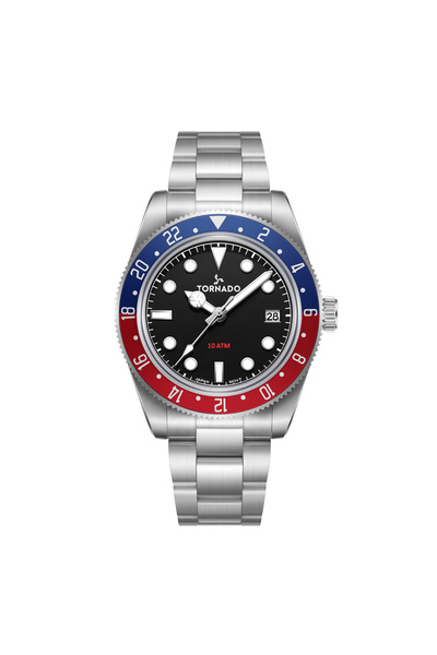 Tornado LUMINA DATE JUST Men's Analog Black Dial Watch - T24006-SBSB