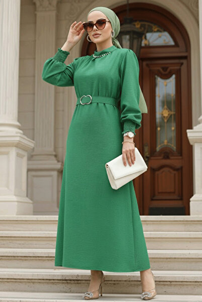 Neva Style Φόρεμα Hijab με Ζώνη 661Y
