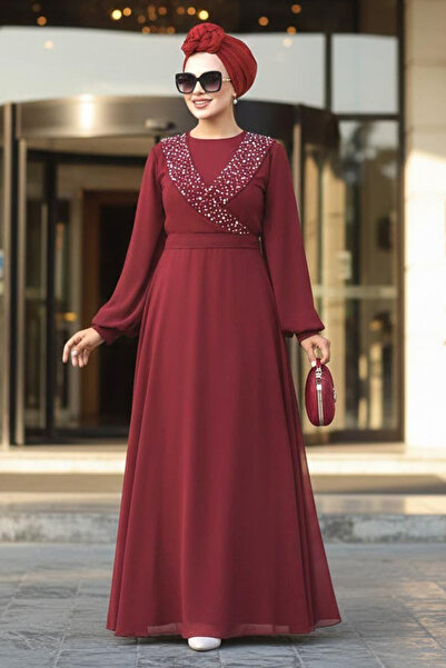 Neva Style Rochie de seară cu detaliu de mărgele, rochie de seară, rochie de ...