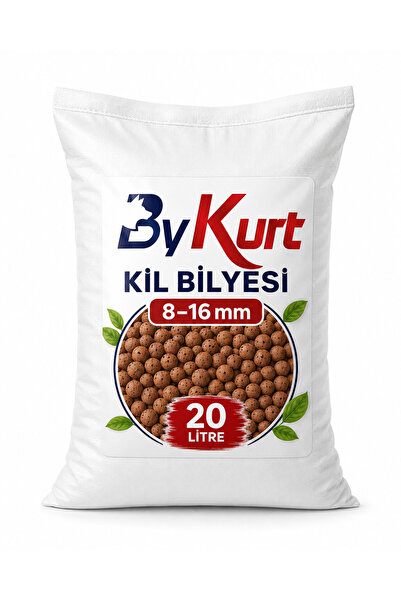 ByKurt Kil Bilyesi 20 Litre 8-16 mm Doğal Drenaj Taşı Saksı Bitkileri, Bahçe,...
