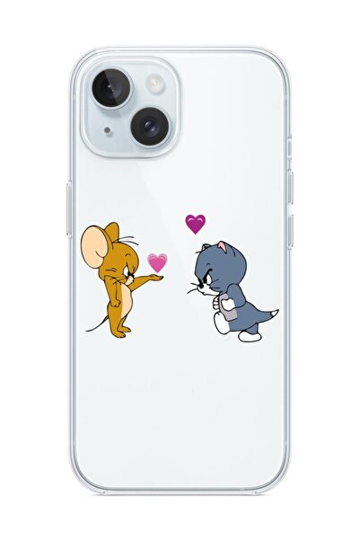 3GEN CASE İphone 15 Uyumlu Desenli Şeffaf Silikon Kılıf