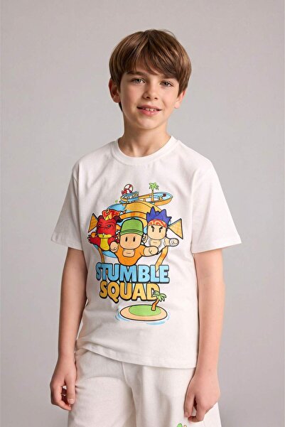 DeFacto Stumble Guys Oversized T-shirt με κοντό μανίκι για αγόρια H8306A826HS