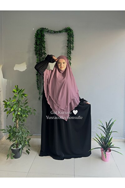 Yüsra Collection Tesettür Sufle Şifon Uzun Boy