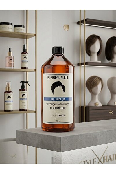 Solvents Style Hair Protez Saçlar İçin Deri Temizleme İzopropil Alkol 1 LT