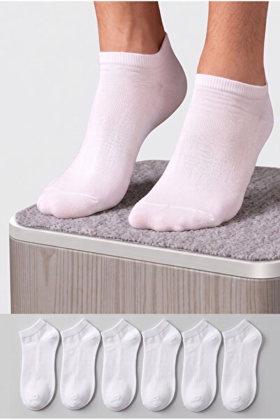Sockingen 6 Pairs of White Short Booties Socks
