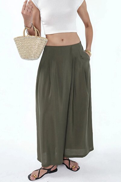 Hiccup Pantaloni Palazzo Modal cu picior larg