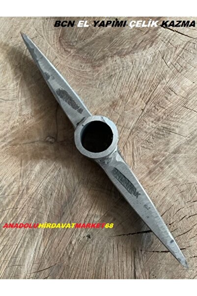 BC BCNK DÖVME ÇELİK ÇİFT AGIZ SİVRİ KAZMA MADENCİ KAZMASI MİNİ KAZMA 30CM