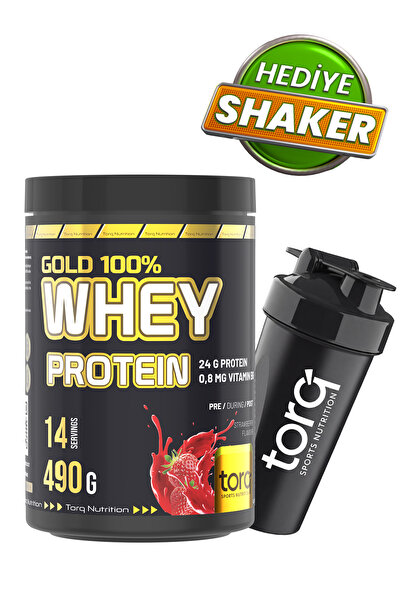 Torq Nutrition Gold Whey Protein Çilek Aromalı 490 gr