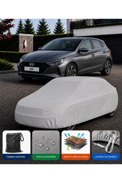 COCEM Hyundai i20 Premium Araç Brandası Su Geçirmez UV Korumalı Tam Koruma Gr...