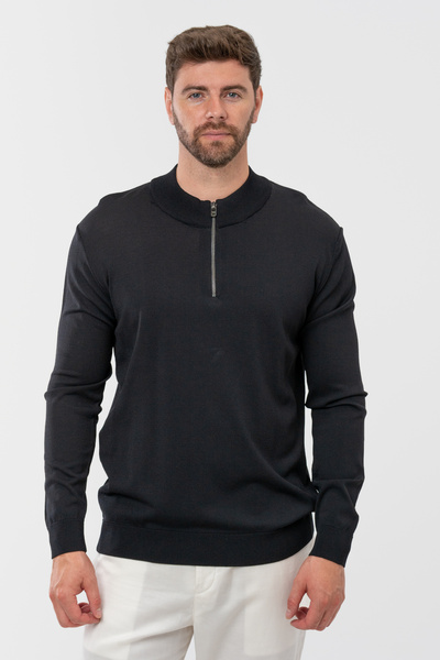 Twn Slim Fit Black Sweater