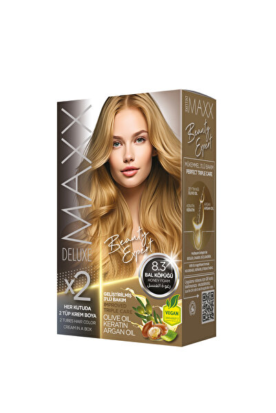 MAXX DELUXE Beauty Expert Set Saç Boyası 8.3 Bal Köpüğü