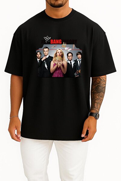 Bahriyeli Collection قصة فضفاضة تي شيرت The Big Bang Theory Chest مطبوع للجنسين