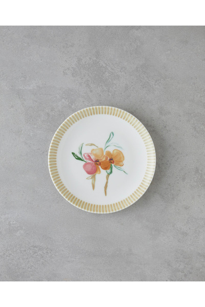 English Home Amore Porselen 6'lı Pasta Seti 19 cm Pembe - Yeşil