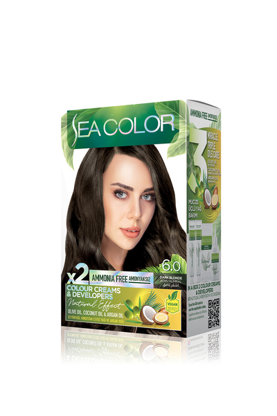 Sea Color Natural Effect Set Saç Boyası Amonyaksız 6.0 Koyu Kumral