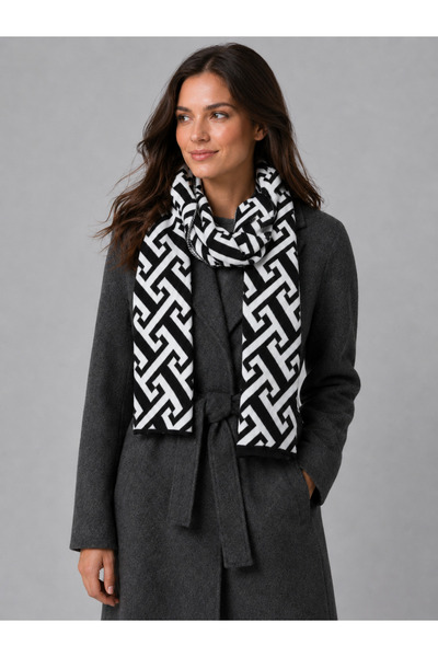 Sebir Moda T Patterned Knitwear Scarf