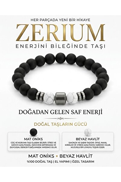 ZERİUM سوار من حجر الأونيكس والهافليت الطبيعي لتخفيف التوتر وتصميم متناغم
