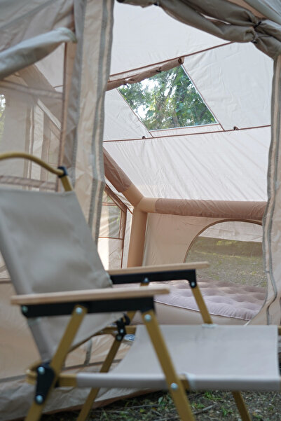 Onetick 6 Kişilik 4 Mevsim Şişme Çadır Şeffaf Tavan Pencereli (2 Kapılı) 300x210cm (Kış Şartlarına Uygun)