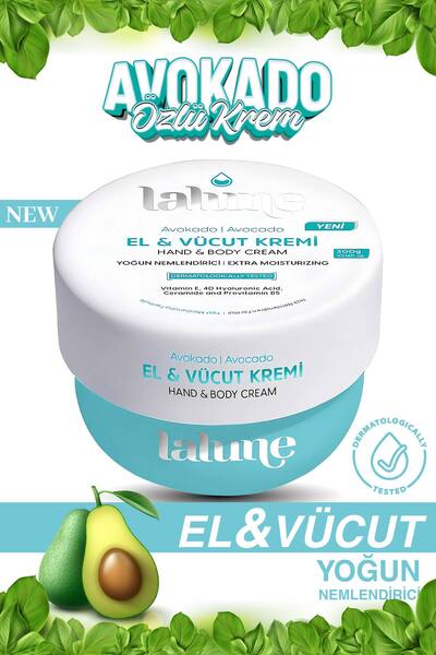 Lalune Yoğun Nemlendirici El & Vücut Kremi Avokado 300gr